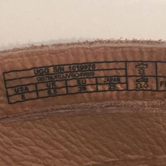 Ugg Shoes Lilah Tan Suede Wedge Sandals size 8 - Picture 5 of 12